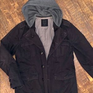 Calvin Klein Black Jacket with Hood